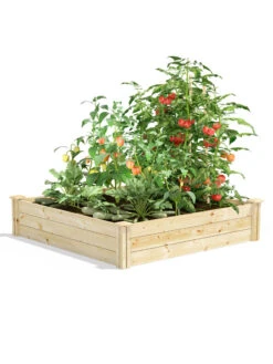 Pine Raised Garden Beds, 4'x4' 12 Pine Raised Garden Beds, 4'x4' -Gardener's Supply Sales 8612250 02v