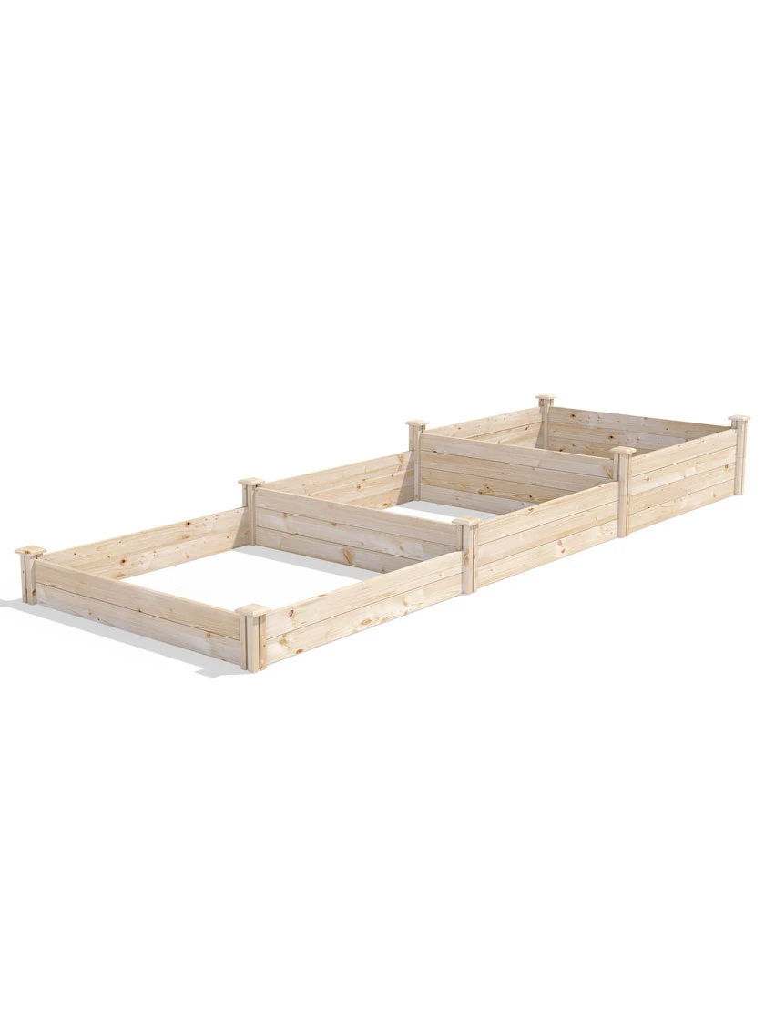 3-Tier Pine Raised Garden Bed, 4'x12' 2 3-Tier Pine Raised Garden Bed, 4'x12' - Image 2