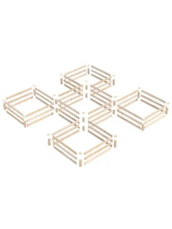 2-Tier Pine Raised Garden Bed, 80 Sqft.12'x12' 8 2-Tier Pine Raised Garden Bed, 80 Sqft.12'x12' -Gardener's Supply Sales 8612255 01v