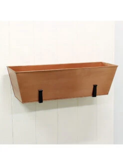 Achla Designs Plain Copper Plated Flower Box, Large -Gardener's Supply Sales 8612915 04v