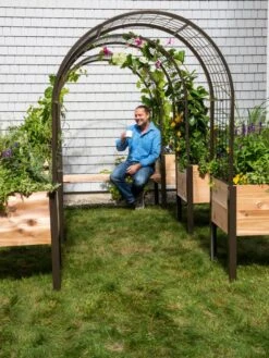 2’ X 4’ Arch Trellis For Planter Boxes 12 2’ X 4’ Arch Trellis For Planter Boxes -Gardener's Supply Sales 8612976 0549