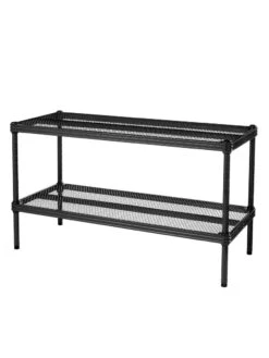 MeshWorks © Stacking Plant Shelves -Gardener's Supply Sales 8613018 07v meshworks stacking plant shelves black