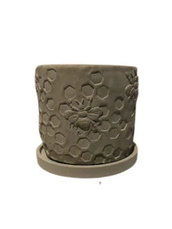 Concrete Honeycomb Bee Planter -Gardener's Supply Sales 8613044 01v