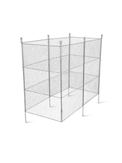 Tall Chicken Wire Critter Fence With Gate -Gardener's Supply Sales 8613260 6053