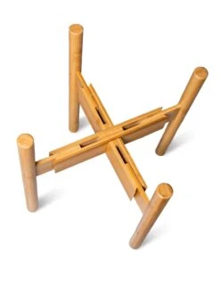 Adjustable Bamboo Plant Stand, Set Of 2 -Gardener's Supply Sales 8613292 7079