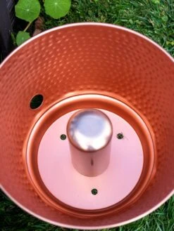 Hammered Copper Hose Pot With Lid 16 Hammered Copper Hose Pot With Lid -Gardener's Supply Sales 8613311 0022