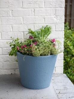 Self-Watering FiberStone Planters -Gardener's Supply Sales 8613675 8661 self watering fiber clay pot 17 inches