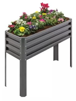 Metal Double Height Raised Garden Bed -Gardener's Supply Sales 8613688 01V 3 4