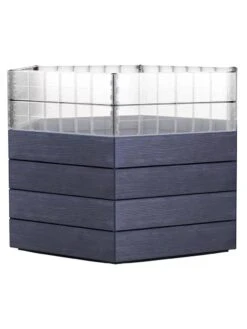 Modular Hexagon Raised Bed Kit With Translucent Panels, 28.5"