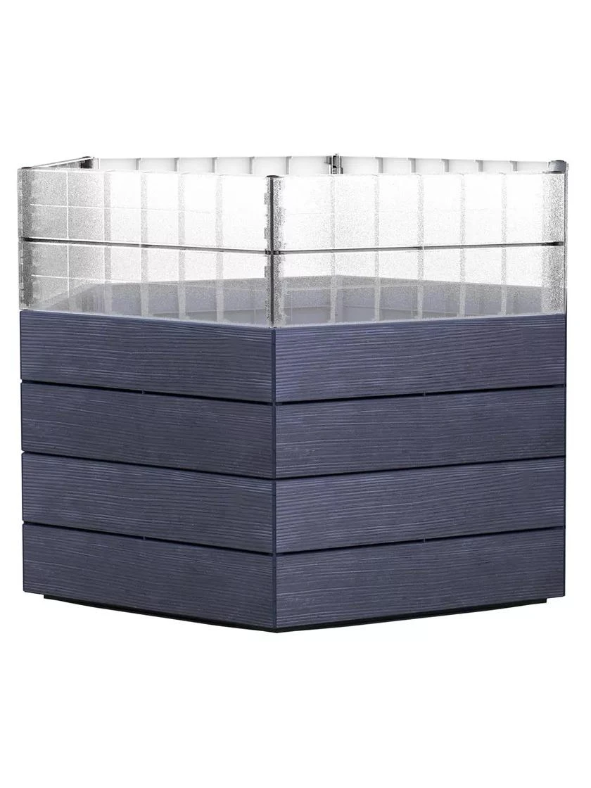 Modular Hexagon Raised Bed Kit With Translucent Panels, 28.5" 1 Modular Hexagon Raised Bed Kit With Translucent Panels, 28.5"