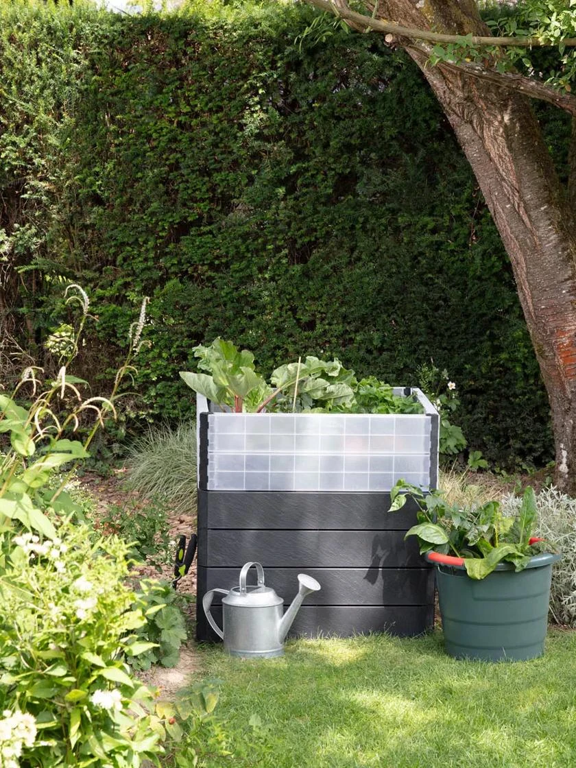 Modular Rectangular Raised Bed Kit With Translucent Panels 1 Modular Rectangular Raised Bed Kit With Translucent Panels