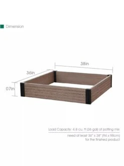 Essential Raised Garden Bed -Gardener's Supply Sales 8614253 03V 3 4