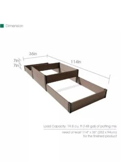 Terraced Triple Garden Bed -Gardener's Supply Sales 8614257 01V 3 4