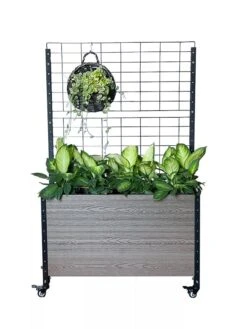 Mobile Deep Trough Planter With Trellis 7 Mobile Deep Trough Planter With Trellis -Gardener's Supply Sales 8614265 03V