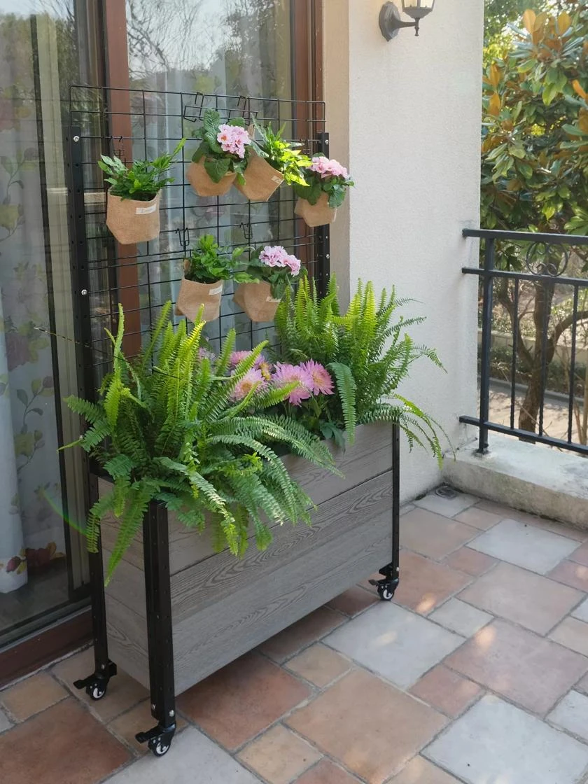 Mobile Deep Trough Planter With Trellis 2 Mobile Deep Trough Planter With Trellis - Image 2
