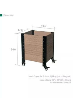Mobile Deep Root Corner Planter -Gardener's Supply Sales 8614266 04V 3 4