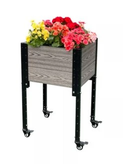 Mobile Elevated Corner Planter -Gardener's Supply Sales 8614267 05V