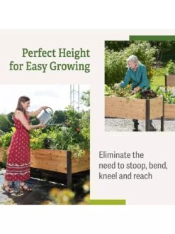 Self-Watering Elevated Planter Box, 2' X 8' -Gardener's Supply Sales b00eow8fhu raisedbed benefits